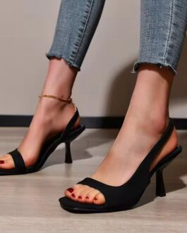 Open toe heel