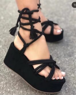 Laceup wedge
